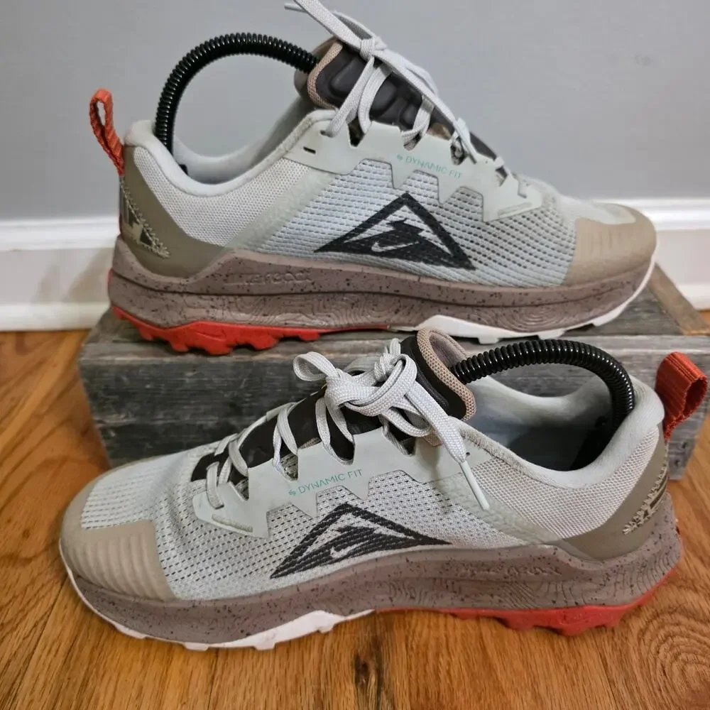Nike Pegasus Trail 4 Grey Khaki Terra Orange Men's Size 7